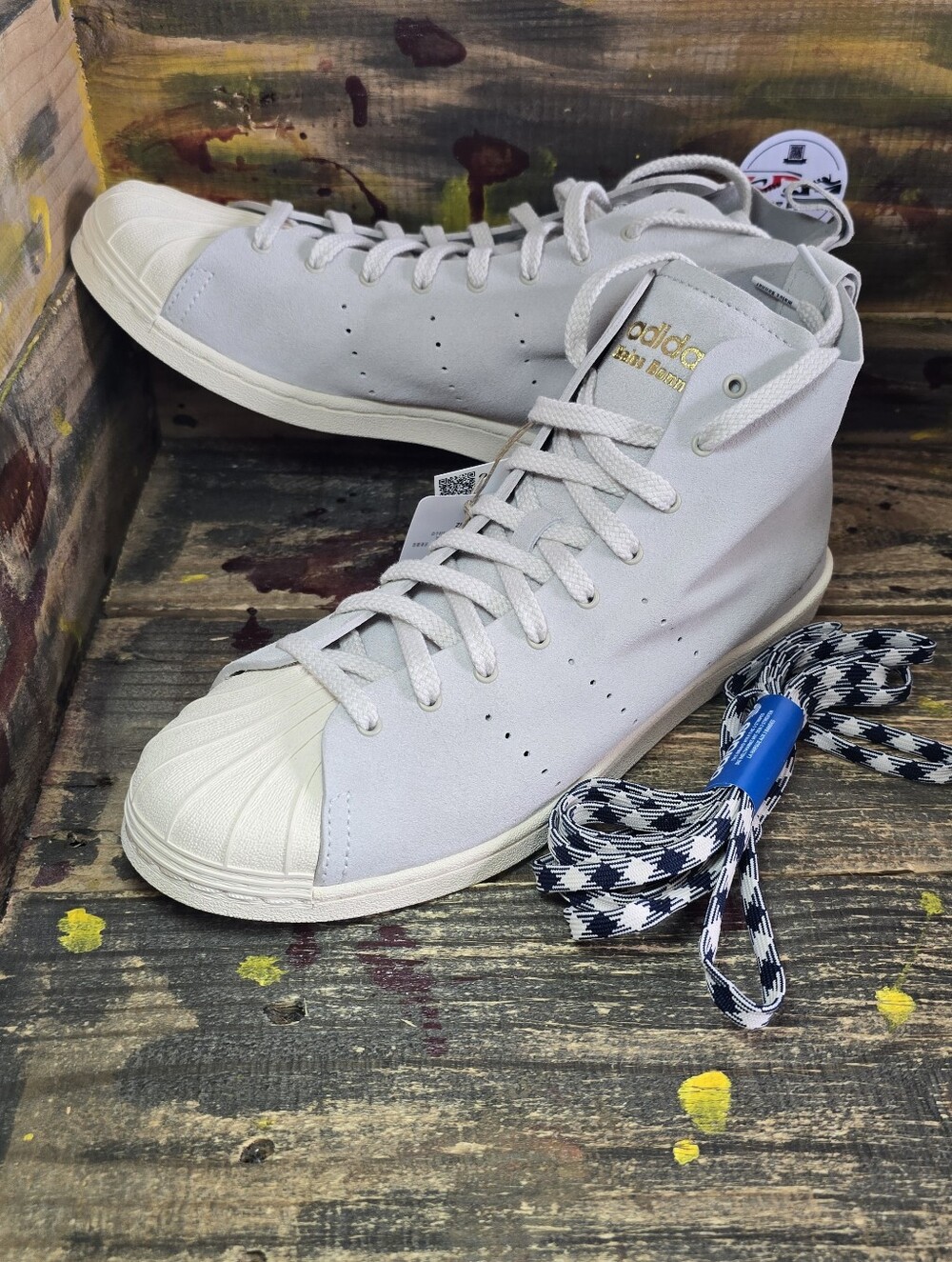 adidas Wales Bonner‎ x Superstar High Mist Stone - JQ7633 Men’s Size 10.5 New